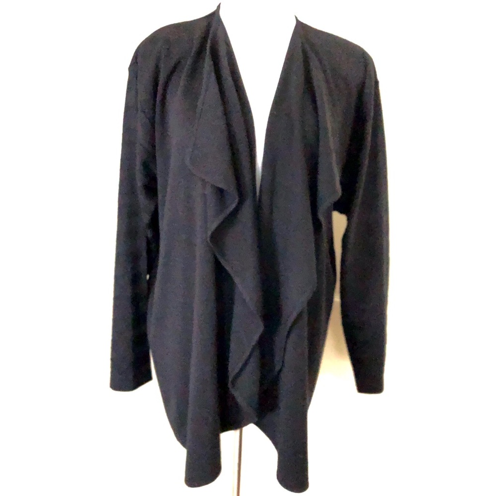 COCOON (Austria) Open Front Black Cardigan size 14